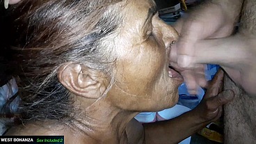 65 YRS OLD LATINA GRANNY - Suck & Fuck Casting In Mouth Cum