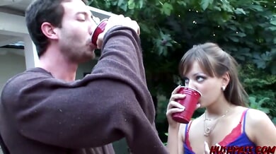 Nika Noire and college girls unleash wild public sex at a frat party