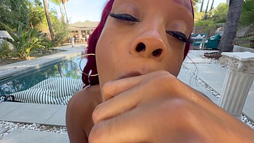 HORNY REDHEAD BABE KAYKAY ENJOY MY COCK IN POV
