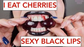 I EAT CHERRIES - SEXY BLACK LIPS