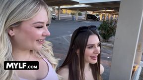 Soccer Stepmoms Ella Reese and Lucky Kay Love Tackle the Young Coach Together