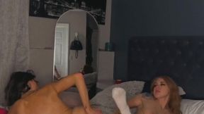Teen's First Time Getting Fucked by Milf for Christmas