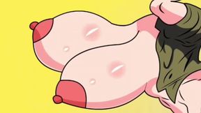 Internal Ejaculation of a Woman with Huge Tits