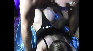 Skinny beauty fucked rough from behind loud messy orgasm