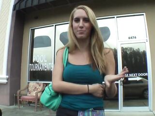 Golden-haired Whore Strokes Shlong for Reality TV