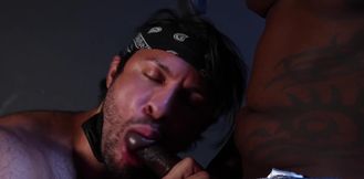 Dashing man sucks BBC wet and moans while he pushes it deeper than ever