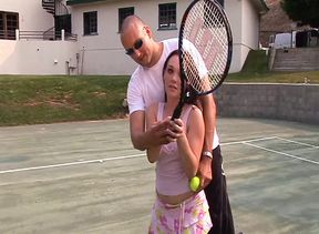 Little nymph get totally drenched in huge gobs of steaming hot cum