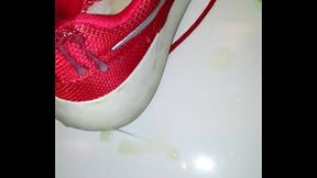 Cum over my workmate home shoes.