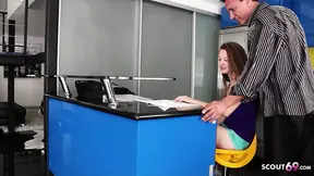 Seduced ginger girl Marissa Mae gets rough fucked at home