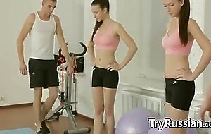 Fit russian teen girl loves to do anal