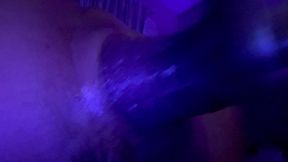 Whores Sloppy Cunt Machine Fucked with Giant Dildo