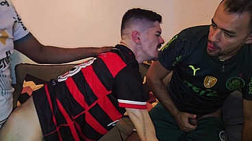 Torcedor Fluminense deu Gostoso aos adversários depois da partida.