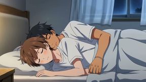Two anime gay boy fuck on bed