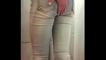 Sucks and Licking my Gold HighHeels and next Wetting my Jeans