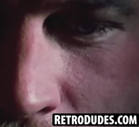 Muscular retro hottie Rory have a satisfying sex session with mature dudes