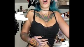 perra caliente otaku sexy de pelo azul hara que se te ponga dura