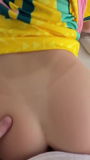 Fucked a Brazilian Football Fan Girl Creampie by Marcelin Abadir   Clip 2