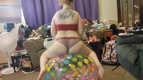 Colossal Beach Ball Ride (tube top &amp; panties)