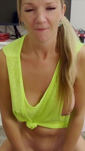 Husband Is Teasing Wife with Sybian Sex Machine