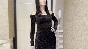 Anna tights 15 den transparent shoes black dress_4K HDR PRO RES_ full video 16 min_0001