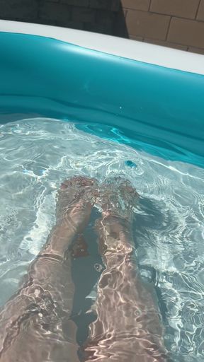 Solo Foot Play in Pool