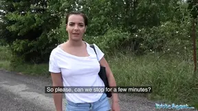 Public Sex Hot tourist Sophia Laure fucked and creampied