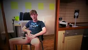 Young Blond Chases Big Dick, Gags on Massive Load – 18+