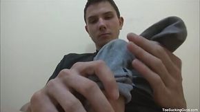 Horny Twink With A Foot Fetish