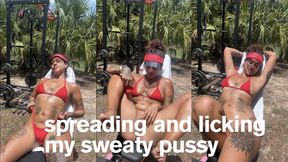Sweaty hairy body