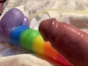 cumming on my BD Bumble Hooves