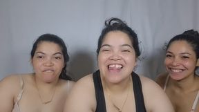 making fools of themselves in a trio