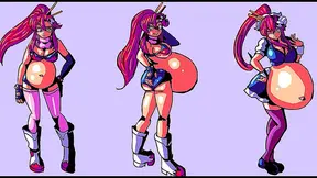 Pregnant Anime Babe Enjoys Belly Expansion & Inflation Delights