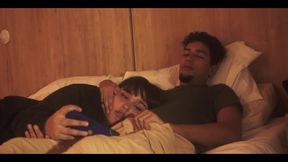 Watching Netflix with My Stepsister but I Couldn't Help but Put My Penis in Her Mouth, They Almost Discovered Us!!