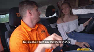 She offers me her PERFECT TITS to give her a driving test pass - Fake Driving School