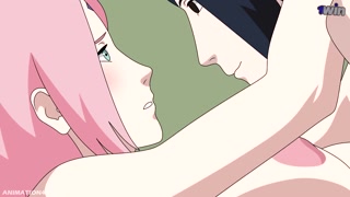 Sakura Sasuke sex Naruto Kunoichi Træner Hentai Anime Tegnefilm bryster fisse creampie missionær nez