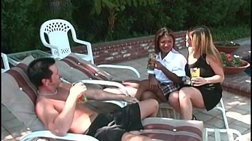 Whoriental Sex Academy 5: oriental threesome outdoor fuck