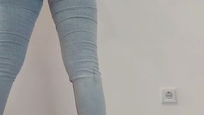 TWO JEANS FOR MY BIG ASS FETISH JEANS