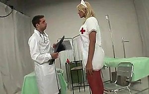 Busty nurse does her best for a patients delight