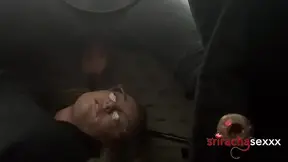 I milk him under the table at work (real risky public bj, double cumshot)