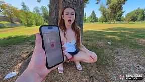 Slim Petite Harley Love Reveals Her Slutty Talents After Some Outdoor Teasing With a Lovense Lush