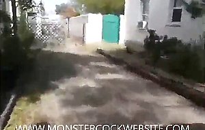Cyclist barebacks a guy in a garage