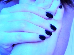 Exotic brunette hardcore foot fetish fuck