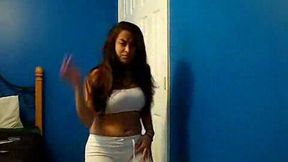 Marvelous Israeli babe with big booty on the webcam naughty