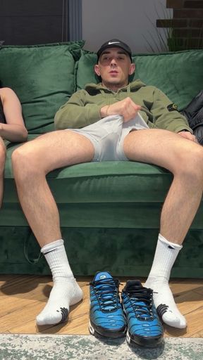 Two friends jerking off together   Clip 1