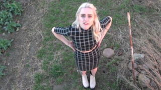 pretty woman has car breakdown somewhere outside