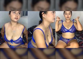 Kittyy_hott Hot Blue Dress Expose - Homemade