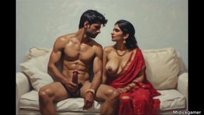 Bhabhiji asking her brother-in-law for rough sex in bathroom
