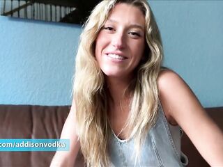 Sexy Golden-haired Bestfriend Helps u Forget About Your Breakup - Addison Vodka, Alex Adams