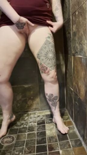 Work locker room is the perfect place for a bathroom break.