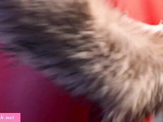 Jeny Smith masturbating with a butt-plug her booty aperture